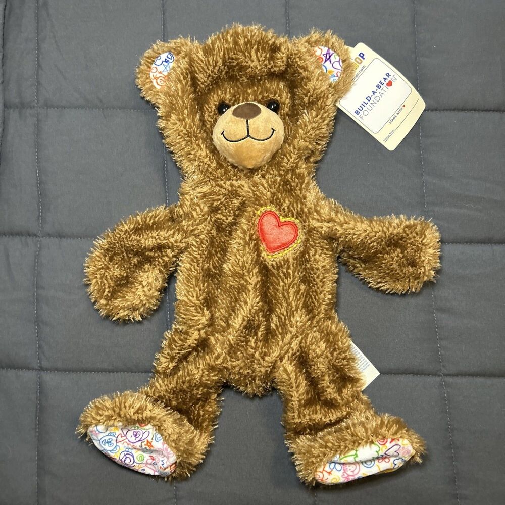 Build A Bear Workshop Hearts 'n' Hugs Brown Foundation Bear UNSTUFFED 16"